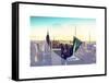 Love NY Series - Manhattan Skyline with the Empire State Building - New York City - USA-Philippe Hugonnard-Framed Stretched Canvas