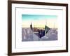 Love NY Series - Manhattan Skyline with the Empire State Building - New York City - USA-Philippe Hugonnard-Framed Art Print