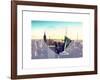 Love NY Series - Manhattan Skyline with the Empire State Building - New York City - USA-Philippe Hugonnard-Framed Art Print