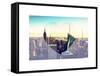 Love NY Series - Manhattan Skyline with the Empire State Building - New York City - USA-Philippe Hugonnard-Framed Stretched Canvas