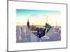 Love NY Series - Manhattan Skyline with the Empire State Building - New York City - USA-Philippe Hugonnard-Mounted Art Print