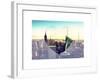 Love NY Series - Manhattan Skyline with the Empire State Building - New York City - USA-Philippe Hugonnard-Framed Art Print