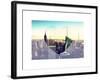 Love NY Series - Manhattan Skyline with the Empire State Building - New York City - USA-Philippe Hugonnard-Framed Art Print