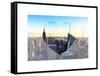 Love NY Series - Manhattan Skyline with the Empire State Building - New York City - USA-Philippe Hugonnard-Framed Stretched Canvas