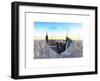 Love NY Series - Manhattan Skyline with the Empire State Building - New York City - USA-Philippe Hugonnard-Framed Art Print