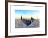 Love NY Series - Manhattan Skyline with the Empire State Building - New York City - USA-Philippe Hugonnard-Framed Art Print