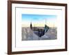 Love NY Series - Manhattan Skyline with the Empire State Building - New York City - USA-Philippe Hugonnard-Framed Art Print