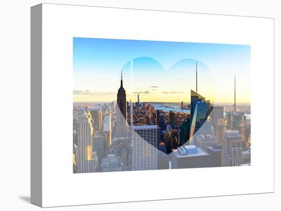 Love NY Series - Manhattan Skyline with the Empire State Building - New York City - USA-Philippe Hugonnard-Stretched Canvas