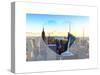 Love NY Series - Manhattan Skyline with the Empire State Building - New York City - USA-Philippe Hugonnard-Stretched Canvas