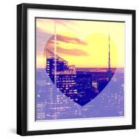 Love NY Series - Manhattan Skyscrapers Peaks at Sunset - Times Square - New York - USA-Philippe Hugonnard-Framed Photographic Print