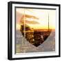 Love NY Series - Manhattan Skyscrapers Peaks at Sunset - Times Square - New York - USA-Philippe Hugonnard-Framed Photographic Print