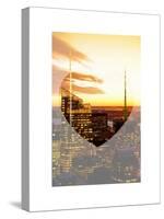 Love NY Series - Manhattan Skyscrapers Peaks at Sunset - Times Square - New York - USA-Philippe Hugonnard-Stretched Canvas