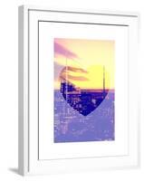 Love NY Series - Manhattan Skyscrapers Peaks at Sunset - Times Square - New York - USA-Philippe Hugonnard-Framed Art Print