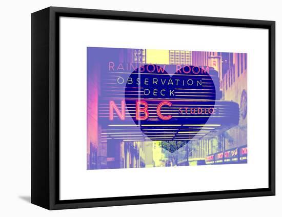 Love NY Series - NBC Studios NYC - Manhattan - New York - USA-Philippe Hugonnard-Framed Stretched Canvas