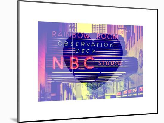 Love NY Series - NBC Studios NYC - Manhattan - New York - USA-Philippe Hugonnard-Mounted Art Print