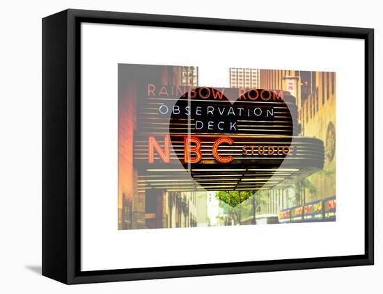 Love NY Series - NBC Studios NYC - Manhattan - New York - USA-Philippe Hugonnard-Framed Stretched Canvas