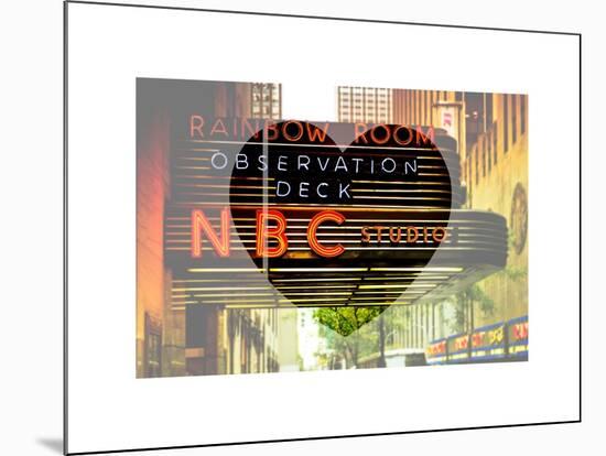 Love NY Series - NBC Studios NYC - Manhattan - New York - USA-Philippe Hugonnard-Mounted Art Print