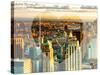 Love NY Series - New York City at Sunset - Manhattan - USA-Philippe Hugonnard-Stretched Canvas