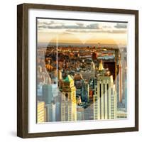 Love NY Series - New York City at Sunset - Manhattan - USA-Philippe Hugonnard-Framed Photographic Print