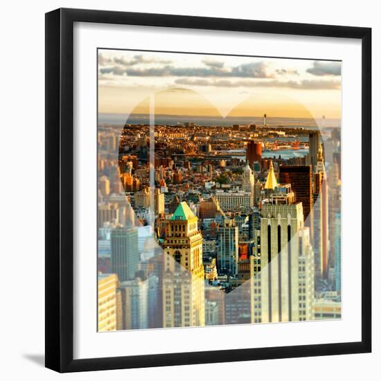 Love NY Series - New York City at Sunset - Manhattan - USA-Philippe Hugonnard-Framed Photographic Print