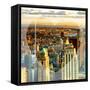 Love NY Series - New York City at Sunset - Manhattan - USA-Philippe Hugonnard-Framed Stretched Canvas