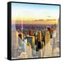 Love NY Series - New York City at Sunset - Manhattan - USA-Philippe Hugonnard-Framed Stretched Canvas