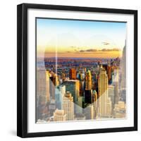 Love NY Series - New York City at Sunset - Manhattan - USA-Philippe Hugonnard-Framed Photographic Print