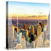 Love NY Series - New York City at Sunset - Manhattan - USA-Philippe Hugonnard-Stretched Canvas