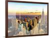 Love NY Series - New York City with the Empire State Building at Sunset - Manhattan - USA-Philippe Hugonnard-Framed Art Print