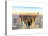 Love NY Series - New York City with the Empire State Building at Sunset - Manhattan - USA-Philippe Hugonnard-Stretched Canvas