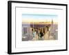 Love NY Series - New York City with the Empire State Building at Sunset - Manhattan - USA-Philippe Hugonnard-Framed Art Print