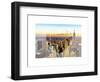 Love NY Series - New York City with the Empire State Building at Sunset - Manhattan - USA-Philippe Hugonnard-Framed Art Print