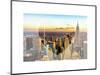 Love NY Series - New York City with the Empire State Building at Sunset - Manhattan - USA-Philippe Hugonnard-Mounted Art Print