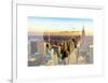 Love NY Series - New York City with the Empire State Building at Sunset - Manhattan - USA-Philippe Hugonnard-Framed Art Print