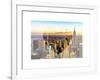 Love NY Series - New York City with the Empire State Building at Sunset - Manhattan - USA-Philippe Hugonnard-Framed Art Print