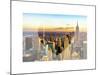 Love NY Series - New York City with the Empire State Building at Sunset - Manhattan - USA-Philippe Hugonnard-Mounted Art Print