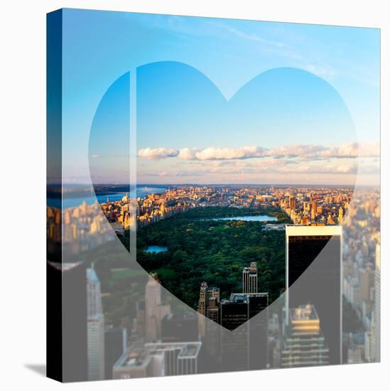 Love NY Series - NYC Cityscape with Central Park - New York - USA-Philippe Hugonnard-Stretched Canvas