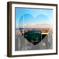 Love NY Series - NYC Cityscape with Central Park - New York - USA-Philippe Hugonnard-Framed Photographic Print