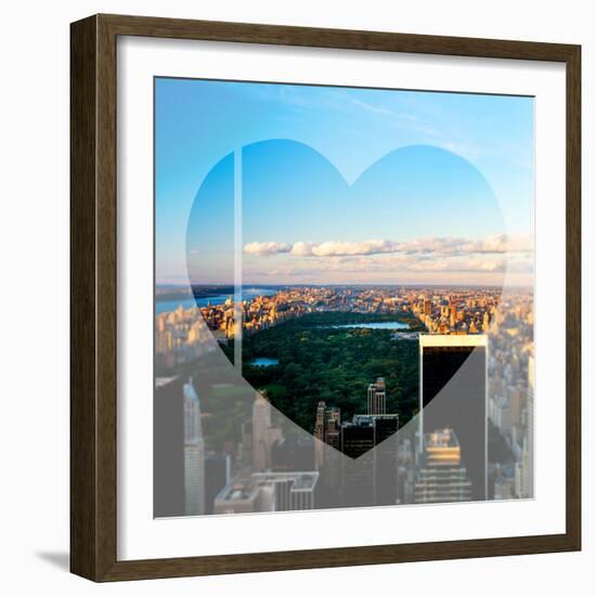 Love NY Series - NYC Cityscape with Central Park - New York - USA-Philippe Hugonnard-Framed Photographic Print