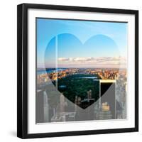 Love NY Series - NYC Cityscape with Central Park - New York - USA-Philippe Hugonnard-Framed Photographic Print