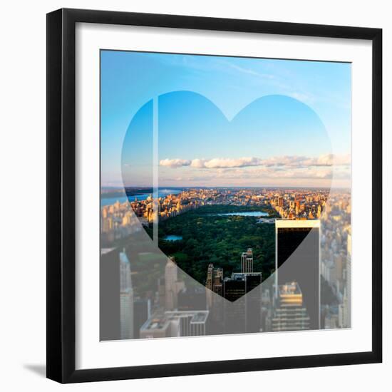 Love NY Series - NYC Cityscape with Central Park - New York - USA-Philippe Hugonnard-Framed Photographic Print