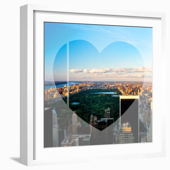 Love NY Series - NYC Cityscape with Central Park - New York - USA-Philippe Hugonnard-Framed Photographic Print