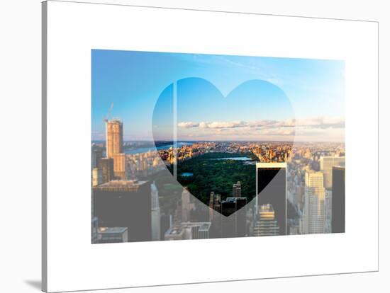 Love NY Series - NYC Cityscape with Central Park - New York - USA-Philippe Hugonnard-Stretched Canvas