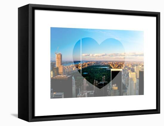 Love NY Series - NYC Cityscape with Central Park - New York - USA-Philippe Hugonnard-Framed Stretched Canvas