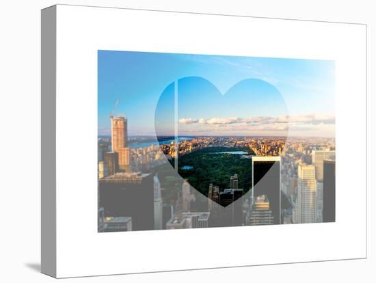 Love NY Series - NYC Cityscape with Central Park - New York - USA-Philippe Hugonnard-Stretched Canvas