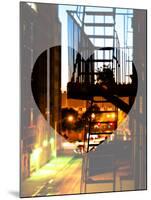 Love NY Series - NYC Fire Escape at Night - Manhattan - New York - USA-Philippe Hugonnard-Mounted Photographic Print