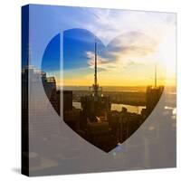 Love NY Series - Skyline of Manhattan at Sunset - New York - USA-Philippe Hugonnard-Stretched Canvas