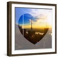 Love NY Series - Skyline of Manhattan at Sunset - New York - USA-Philippe Hugonnard-Framed Photographic Print