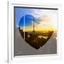 Love NY Series - Skyline of Manhattan at Sunset - New York - USA-Philippe Hugonnard-Framed Photographic Print