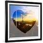 Love NY Series - Skyline of Manhattan at Sunset - New York - USA-Philippe Hugonnard-Framed Photographic Print